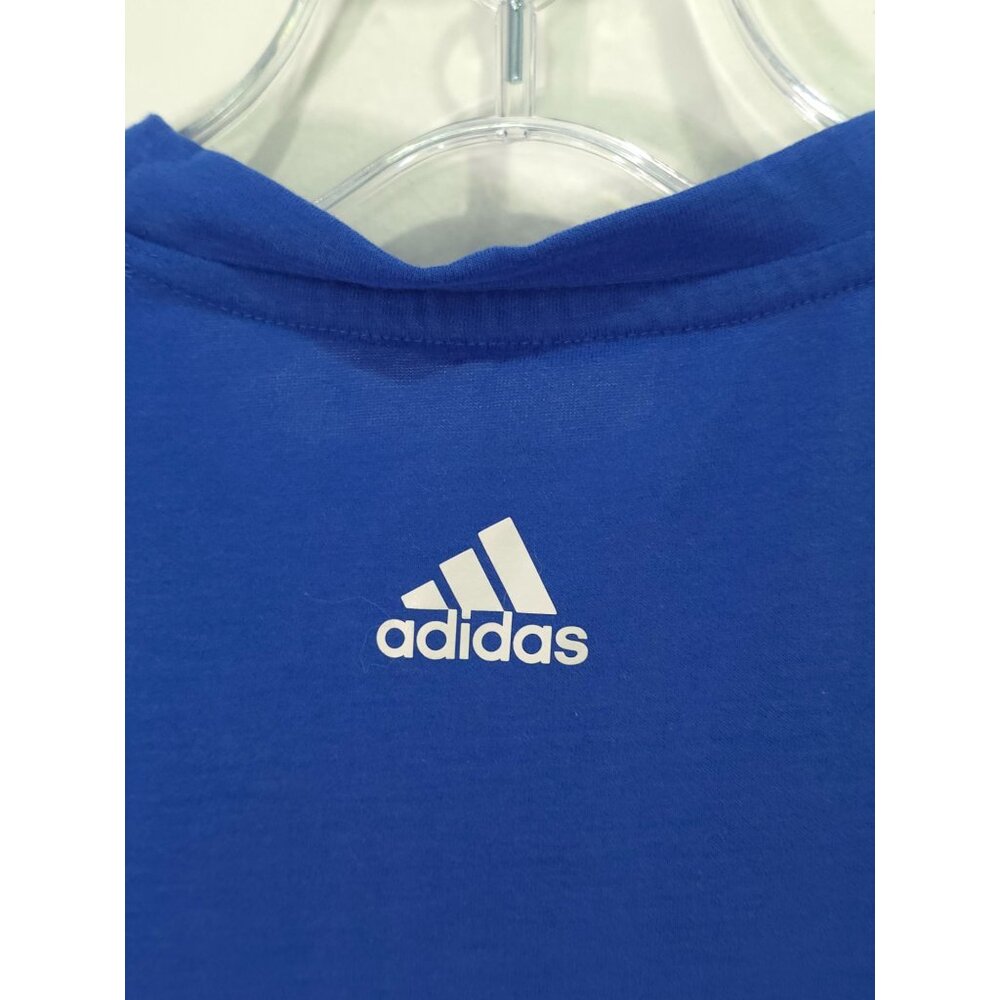 Adidas Mens Blue Sleeveless Logo Tank Top S - Picture 10 of 10